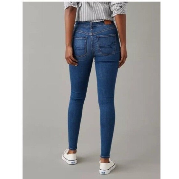American Eagle Jeans Ne(x)t Level Stretch Jegging Women’s Size 0 Blue Denim - Picture 2 of 16